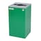 Alpine Industries 87 Gal. 3-Stream Steel Blue Recycling, Green Mixed, and Black Commercial Trash Can Station ALP4450-BLK-KIT31 - alternate 9